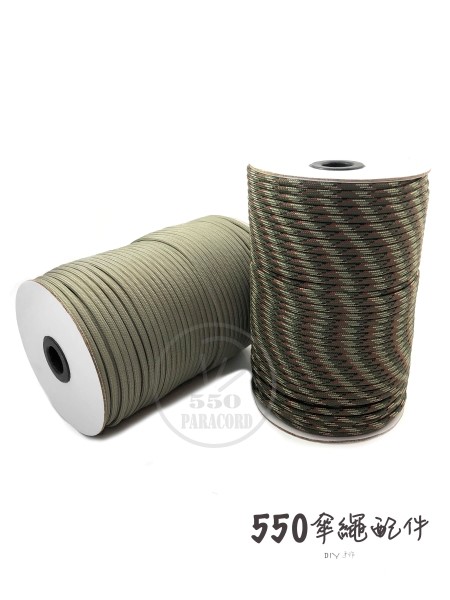 550LBS Paracord 4mm | 7芯傘繩軍規拉力 單色系列-100公尺/Pack 
