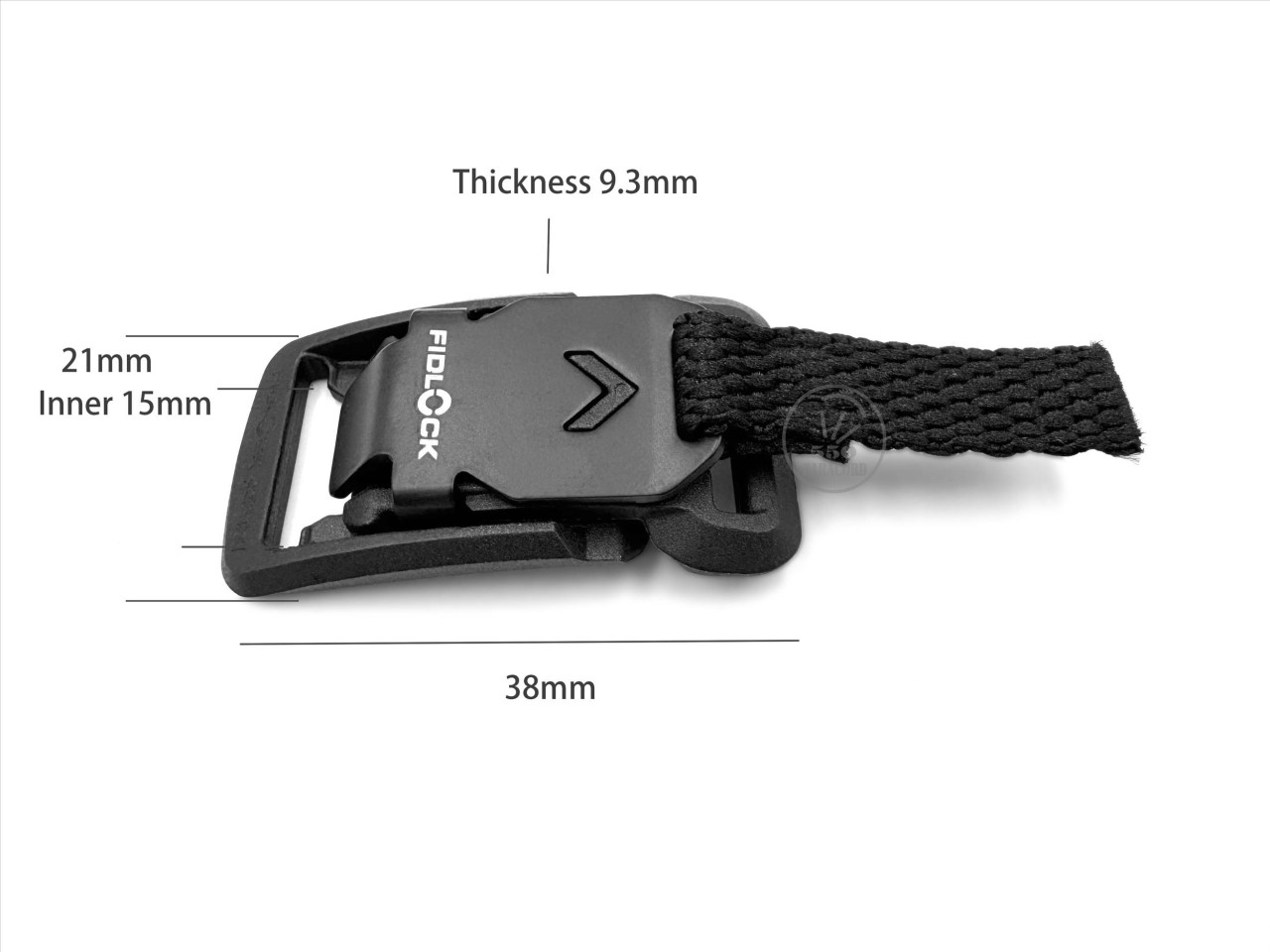 吸附磁鐵卡扣內徑15mm FIDLOCK 翻蓋+上拉設計