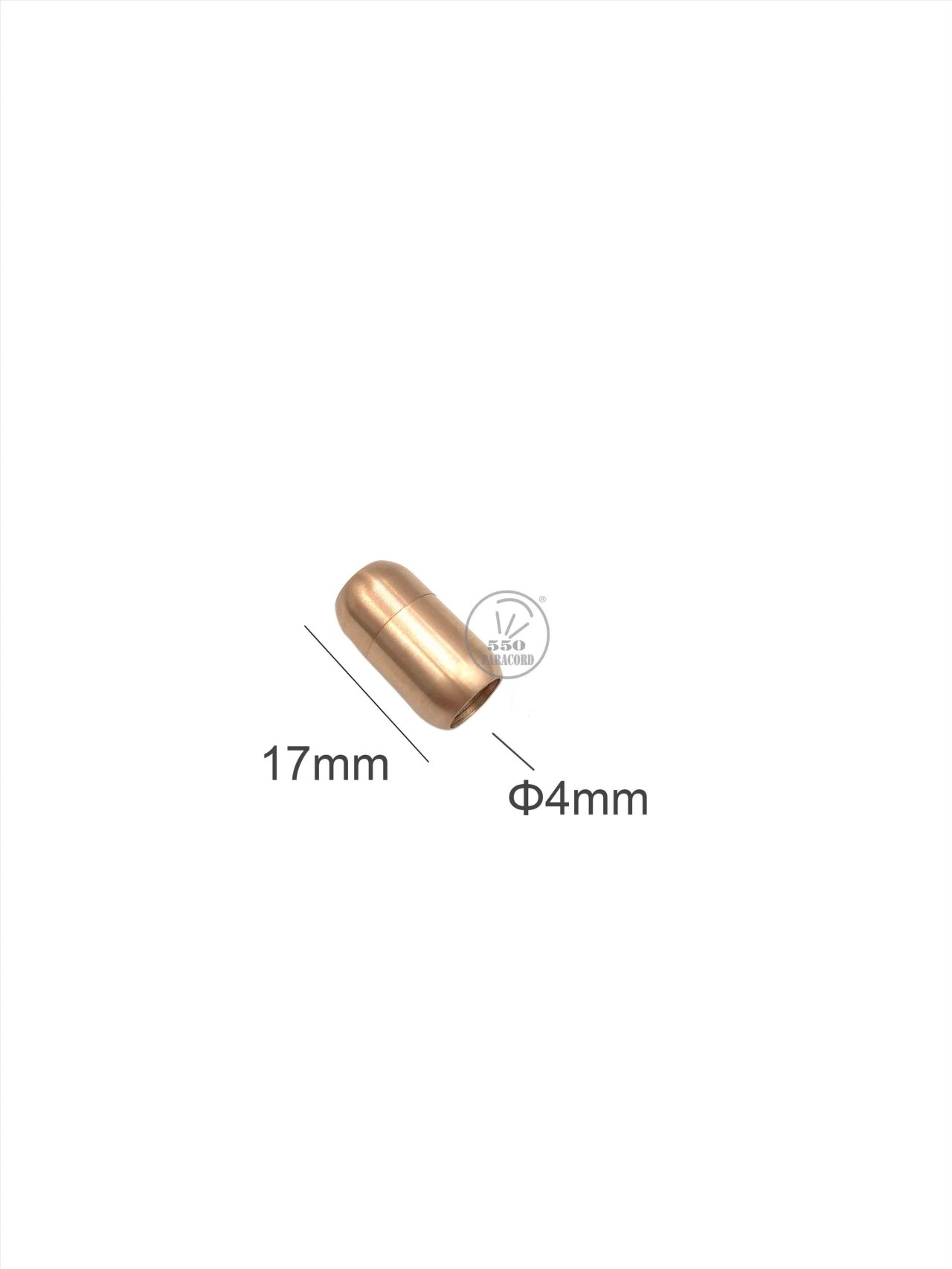 不銹鋼鈦綱雙圓頭磁鐵扣繩徑4mm