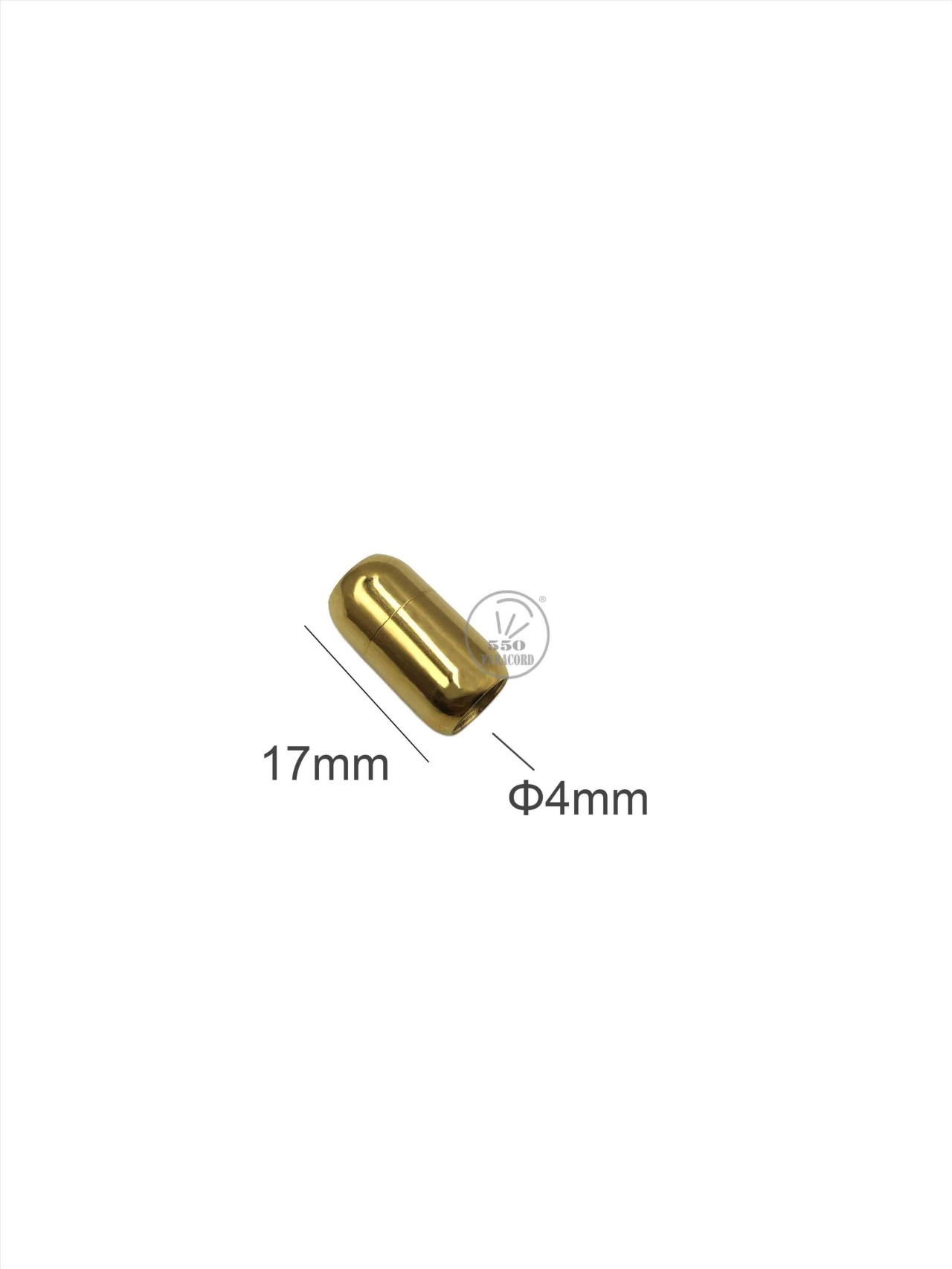 不銹鋼鈦綱雙圓頭磁鐵扣繩徑4mm