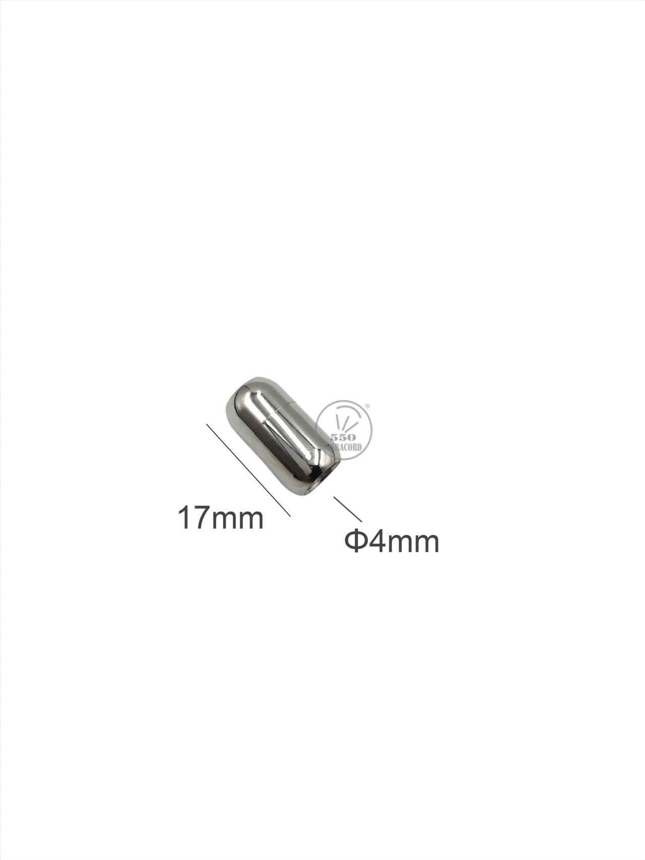 不銹鋼鈦綱雙圓頭磁鐵扣繩徑4mm